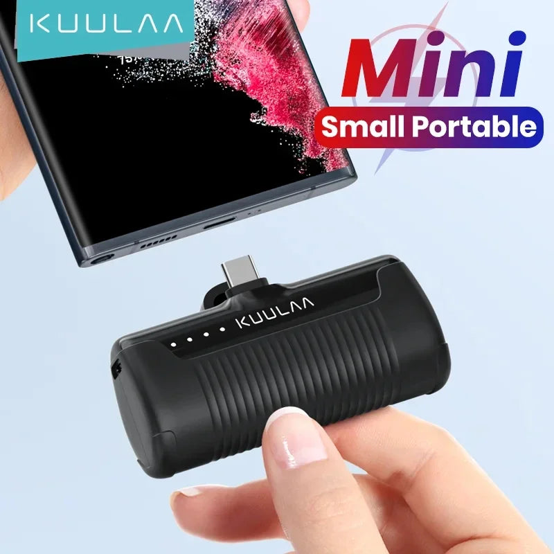 KUULAA Mini Power Bank 4500mAh Portable Charger