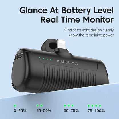 KUULAA Mini Power Bank 4500mAh Portable Charger